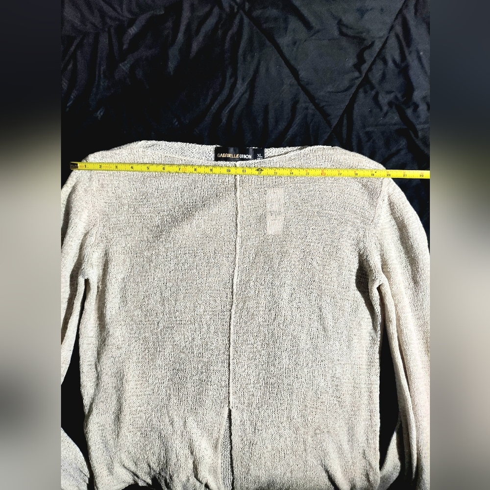 Gabriel Union, Sweater, XL, Off White, Good Condition - Picture 8 of 10